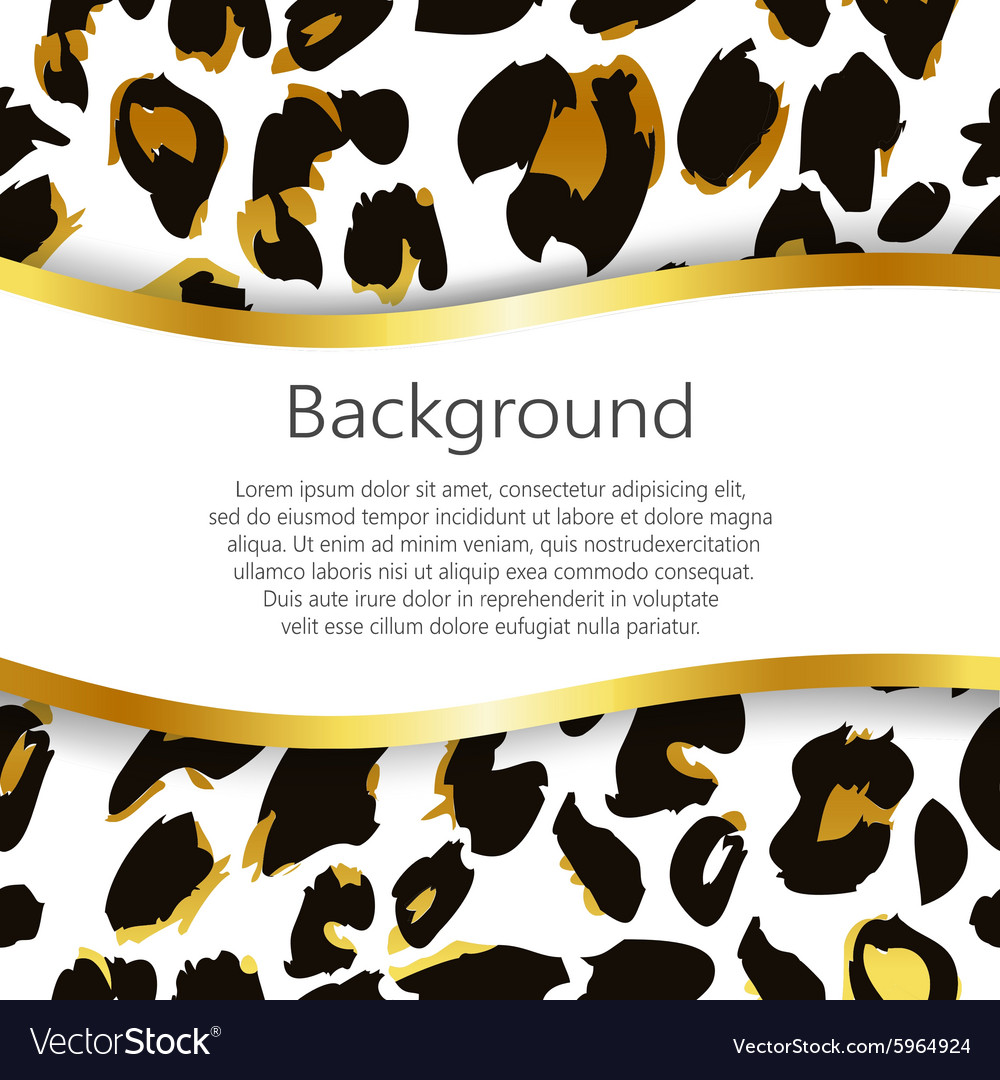 Abstract background with leopard print design