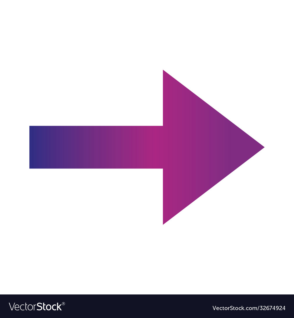 Arrow direction related icon right pointed