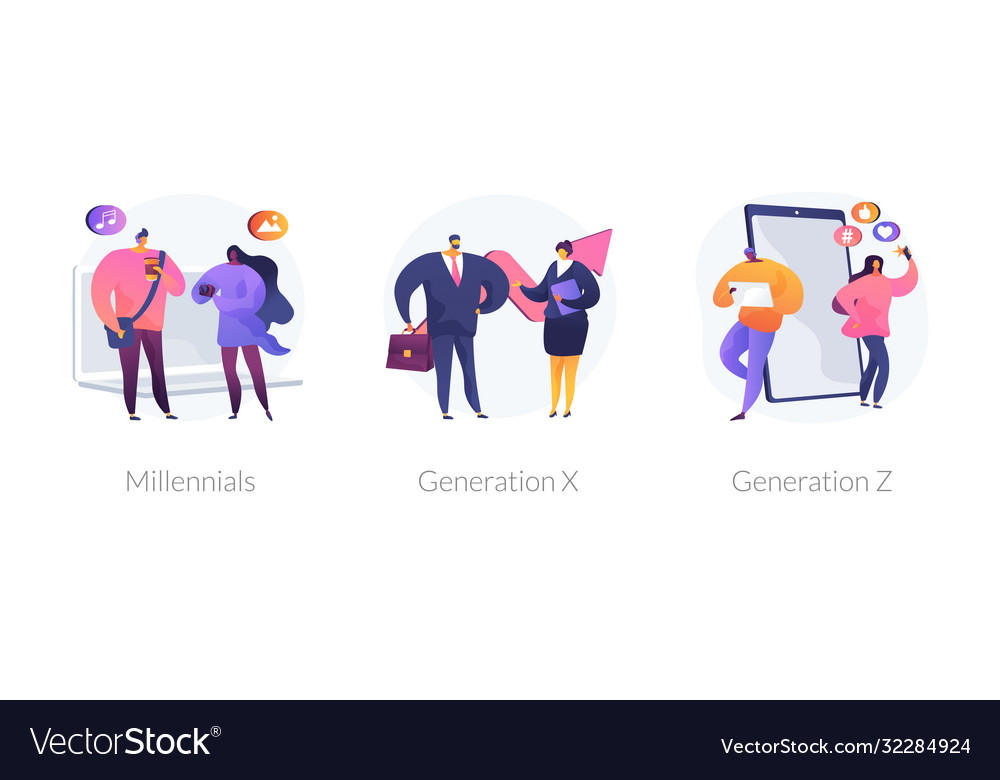 Generational change abstract concept Royalty Free Vector