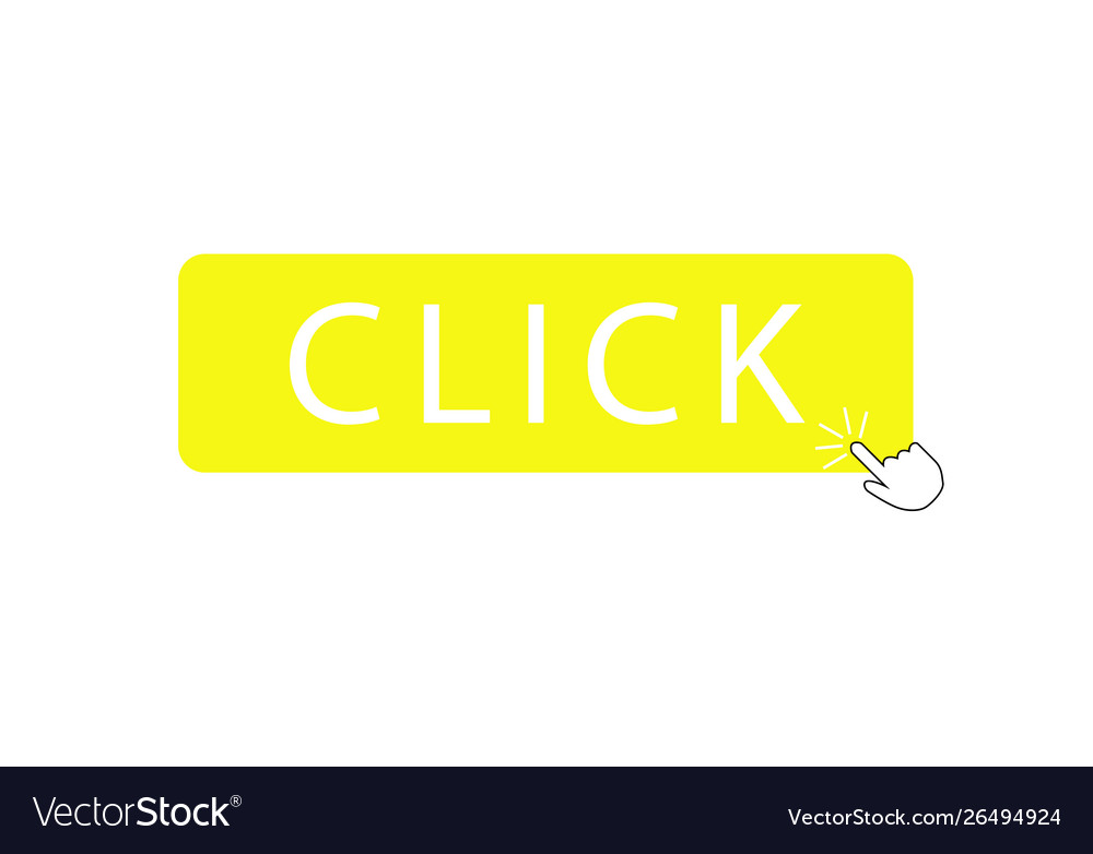 Hand on button