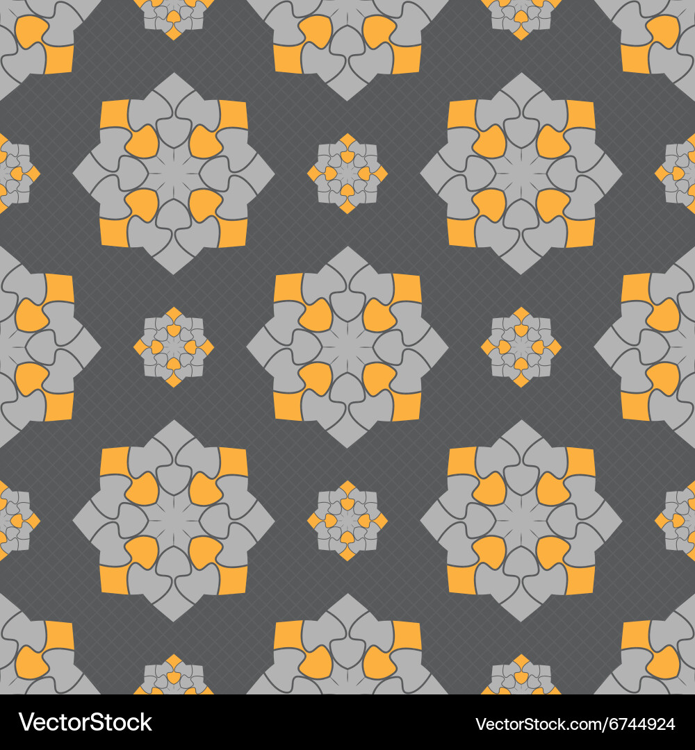 Seamless ornament pattern tile Royalty Free Vector Image