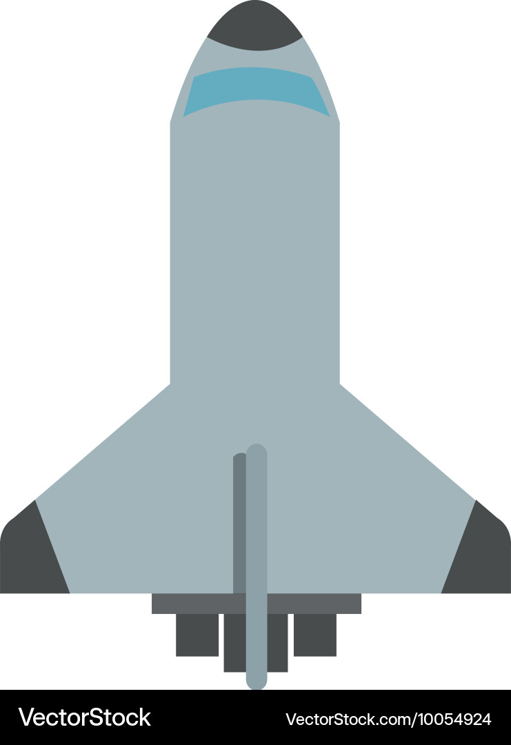 Space shuttle icon Royalty Free Vector Image - VectorStock