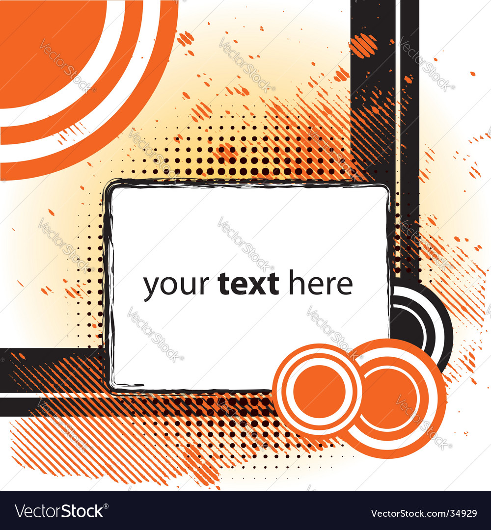 Abstract Orange Splash