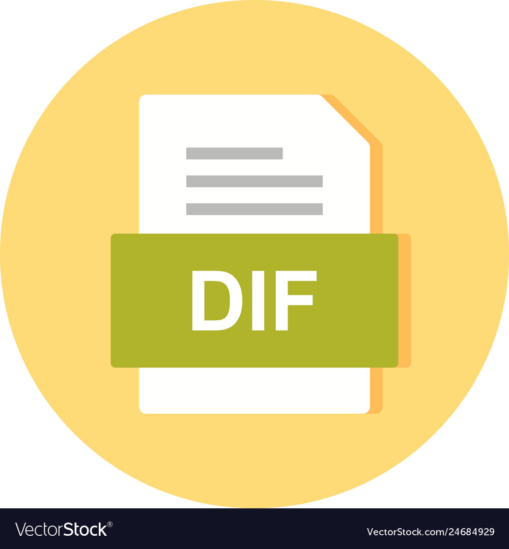 Dif file document icon