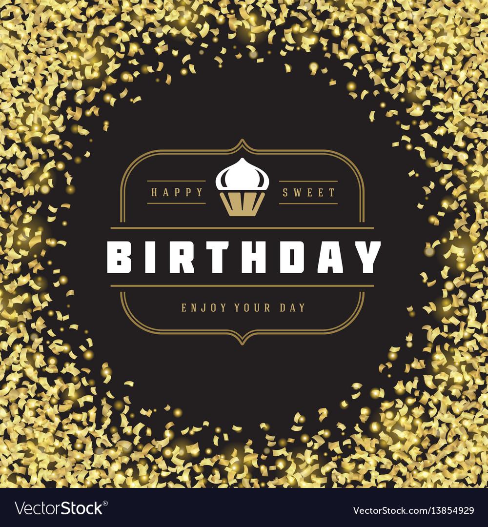 Happy birthday greeting card design