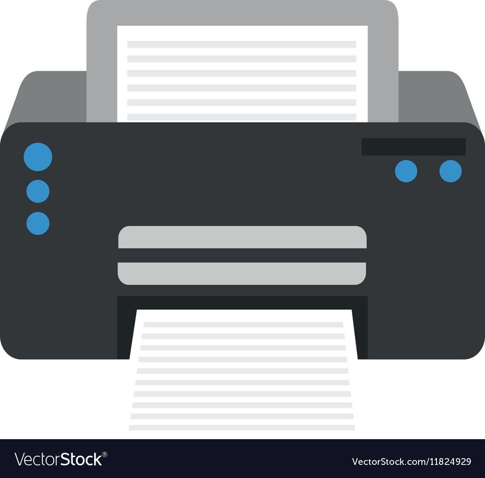 Modern printer technology Royalty Free Vector Image