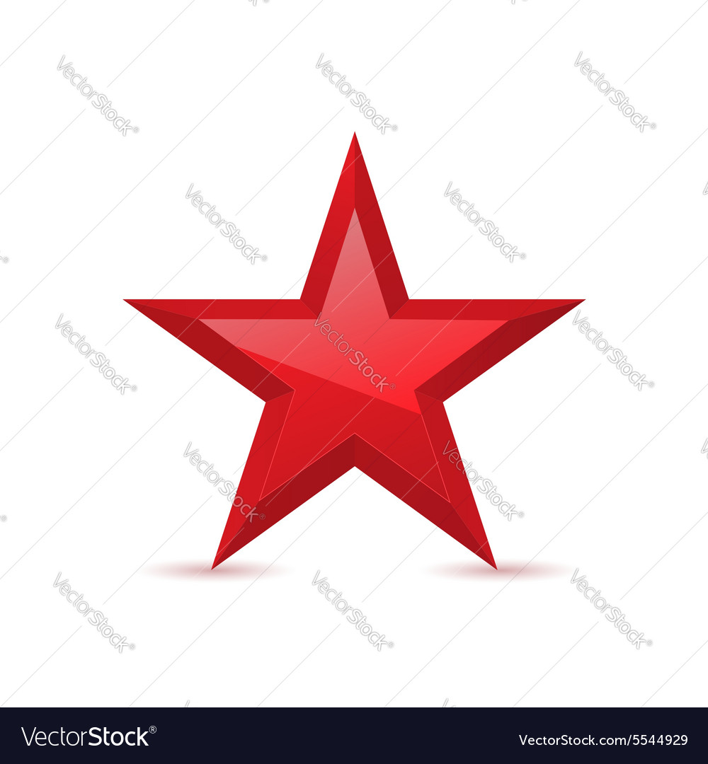 Red star Royalty Free Vector Image - VectorStock