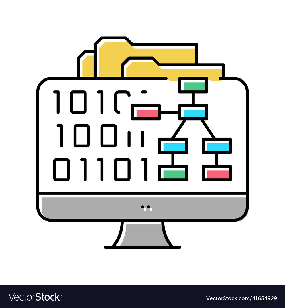 System software color icon vector image System software color icon