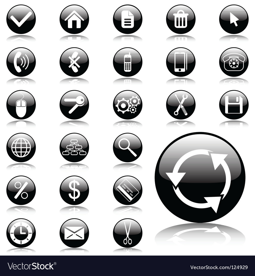 Web Icon Set - Modern & Glossy