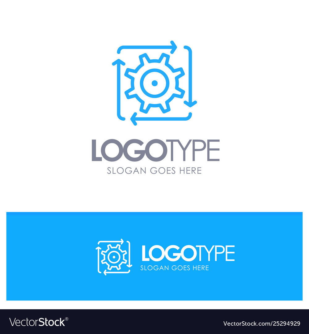 Workflow automation development flow operation vector image Workflow automation development flow operation