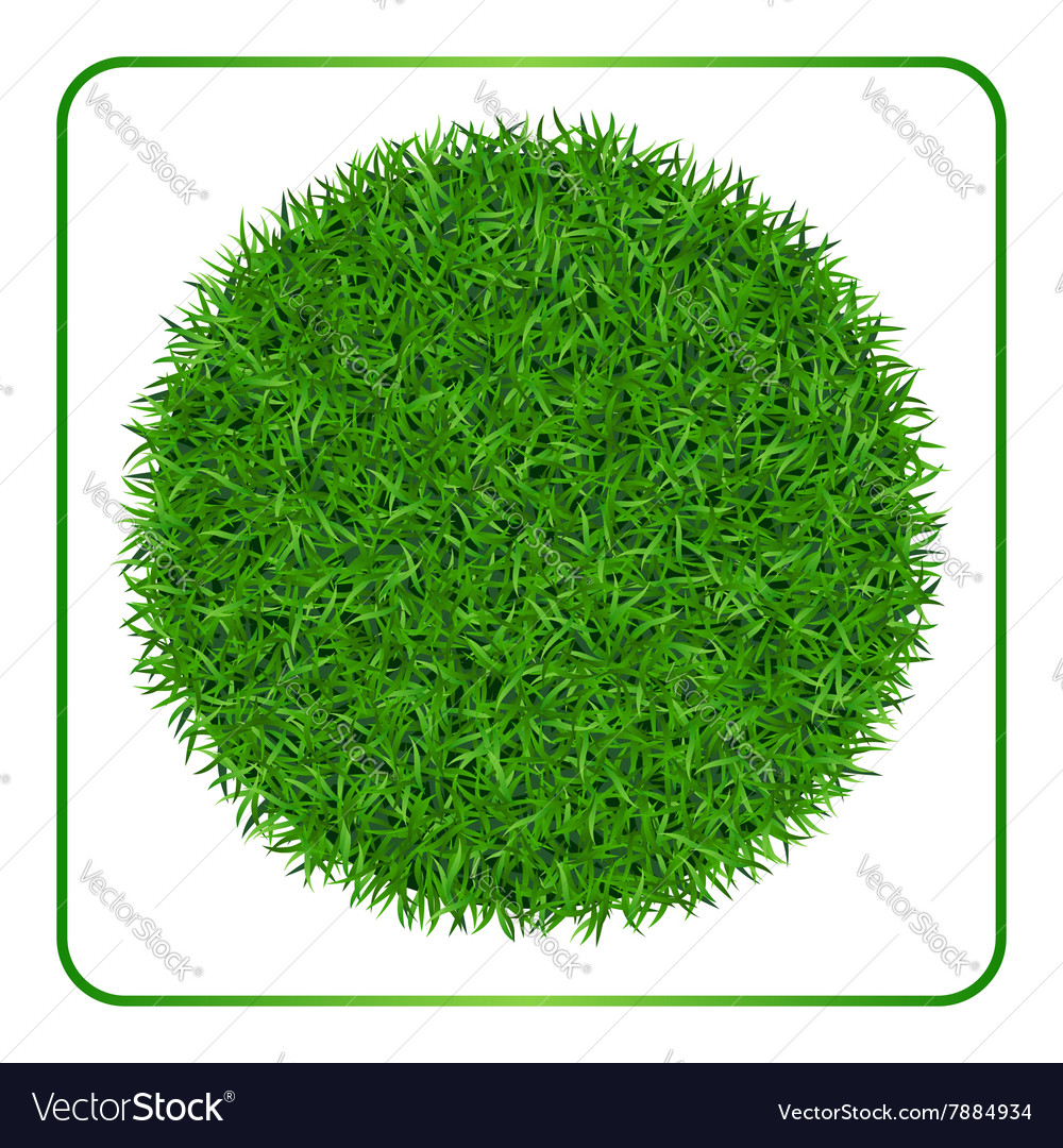 Green grass background circle 1 Royalty Free Vector Image