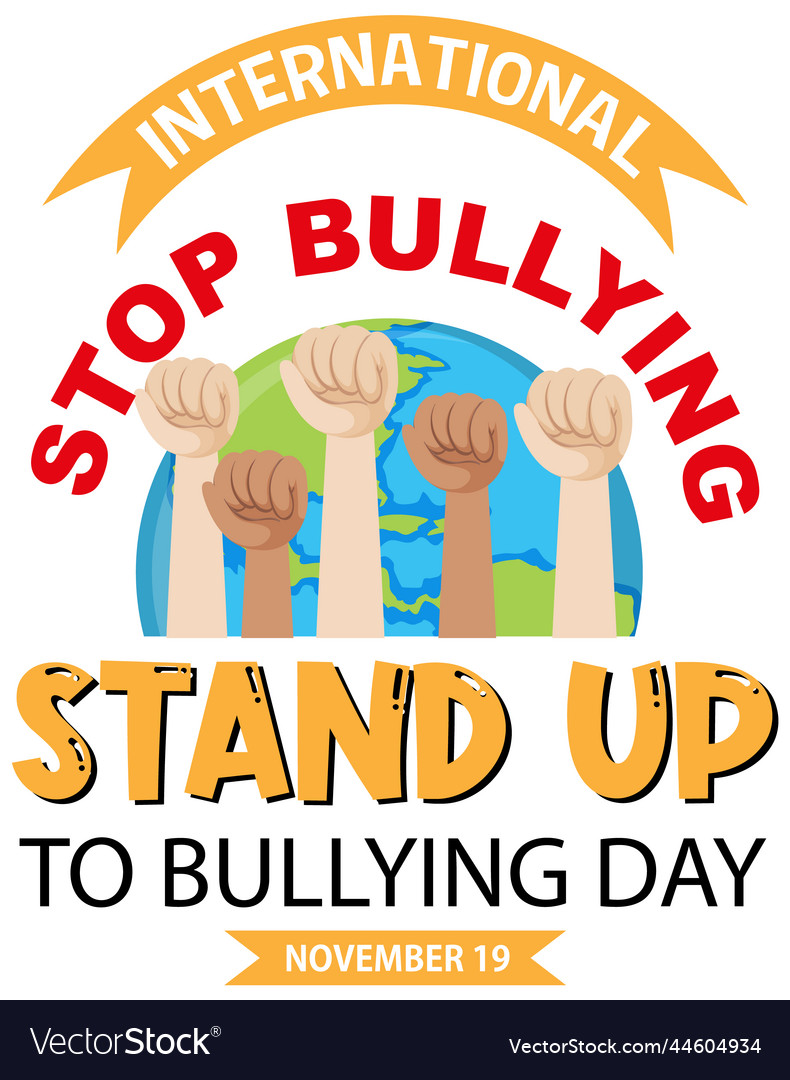 International Stand Up To Bullying Day Banner Vector Image