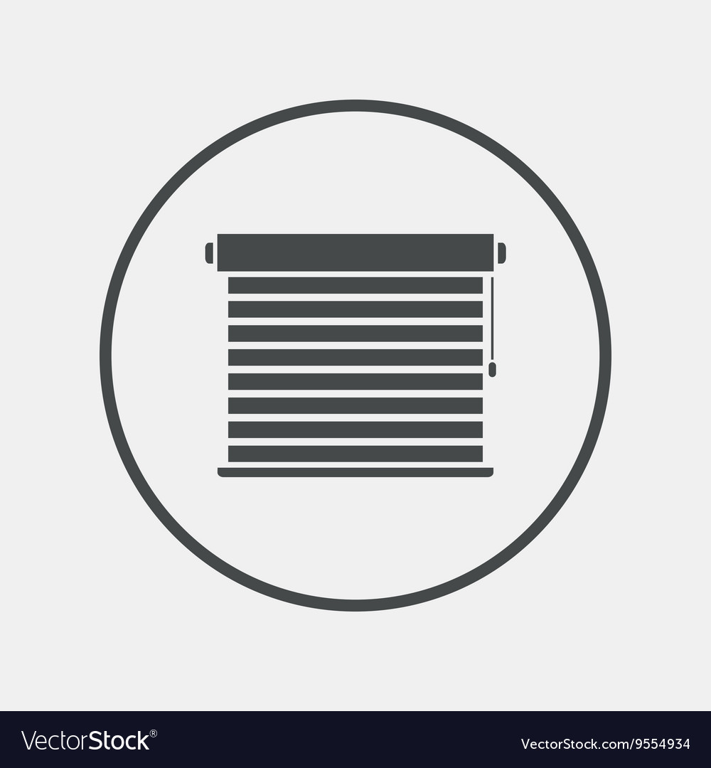 Louvers sign icon window blinds or jalousie Vector Image