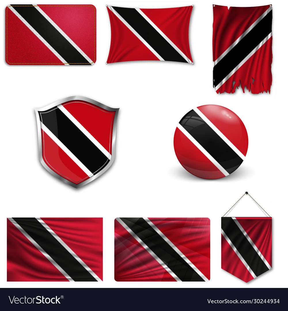 Original And Simple Trinidad And Tobago Flag Vector Image 8369