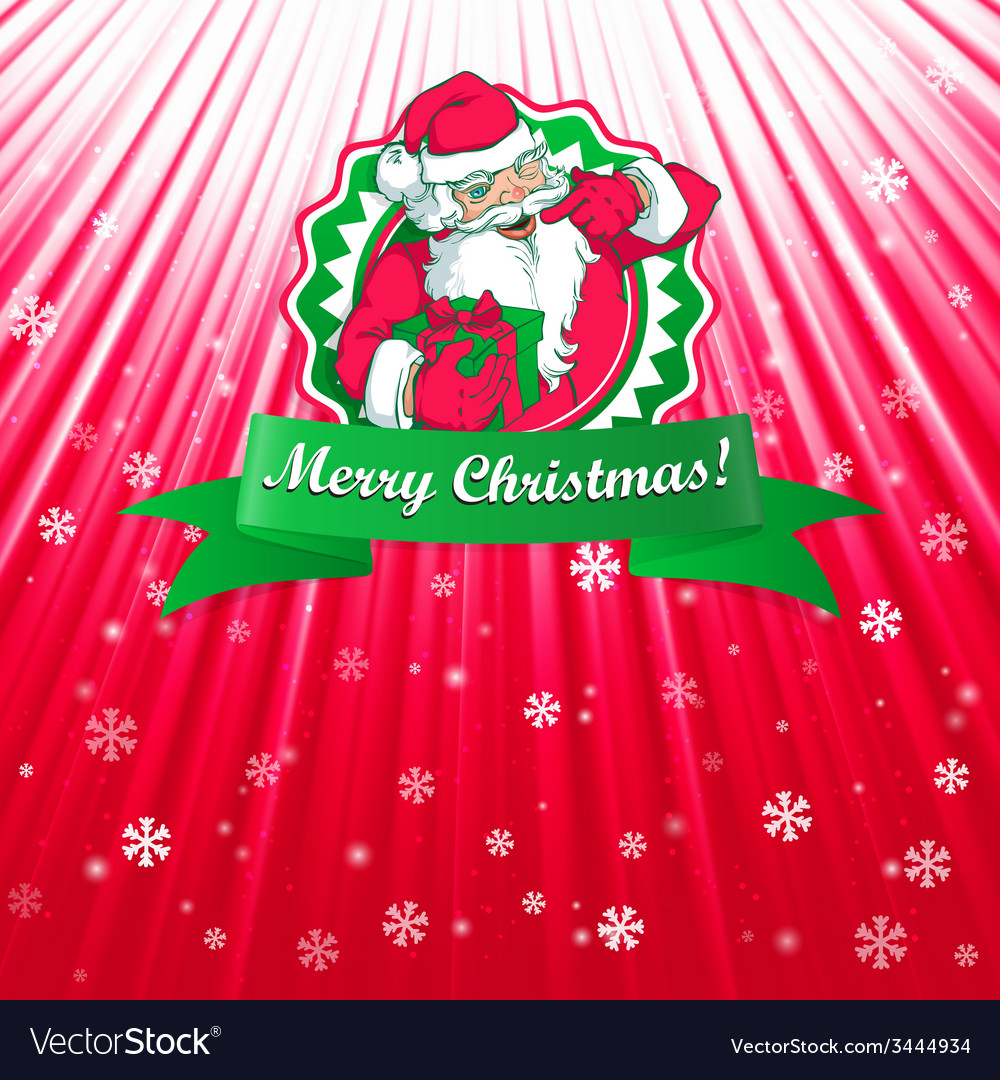 Santa claus christmas card