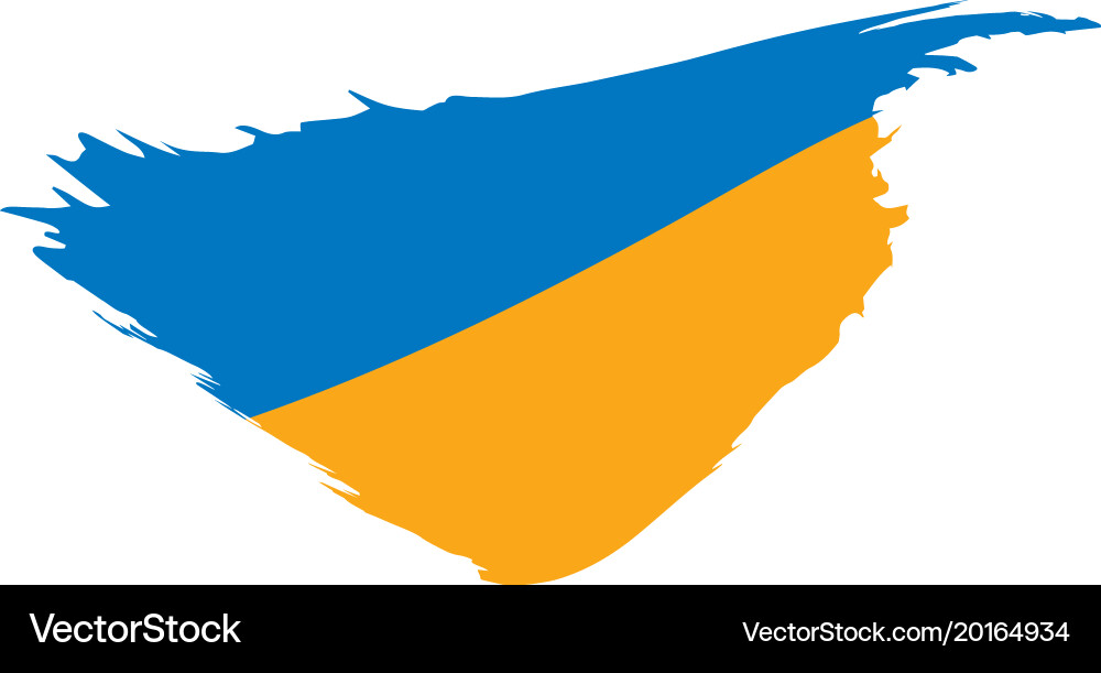 Ukraine flag Royalty Free Vector Image - VectorStock