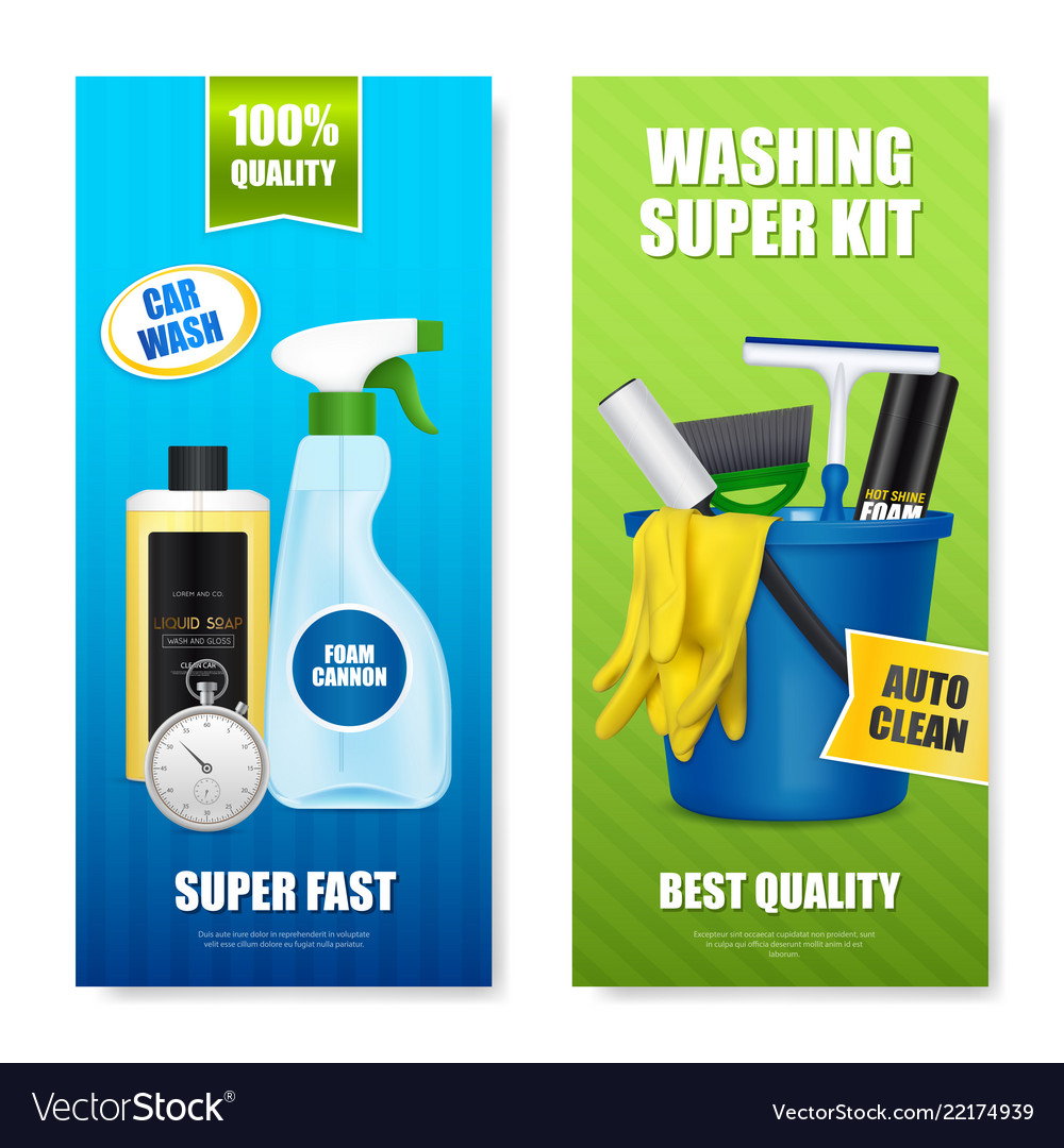 Free Vector  Car washing kit