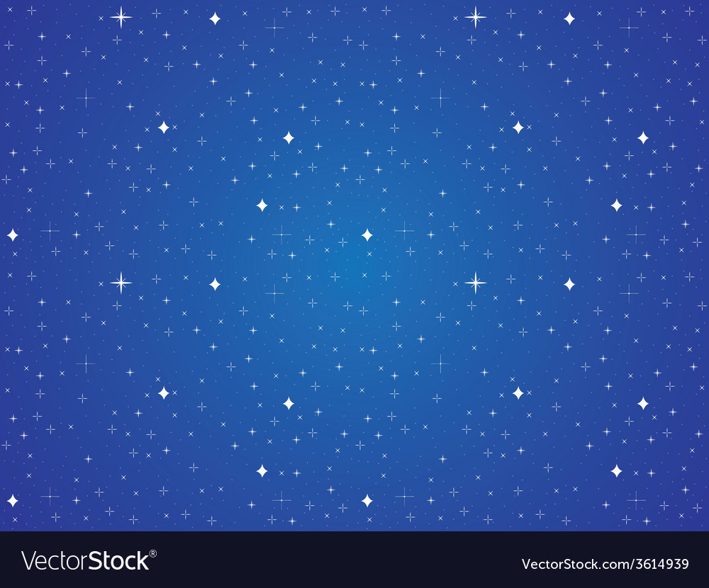 light blue sky with stars