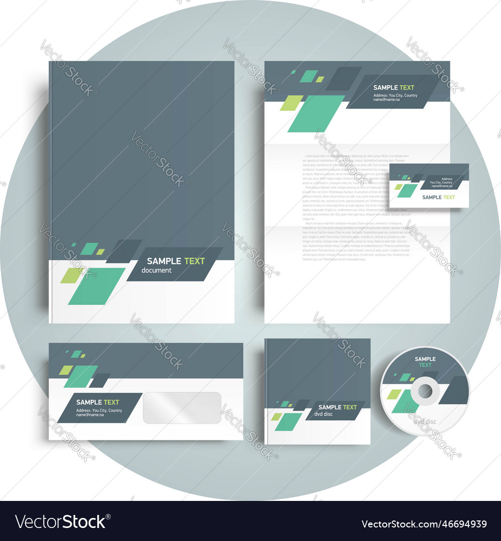 Corporate identity design template