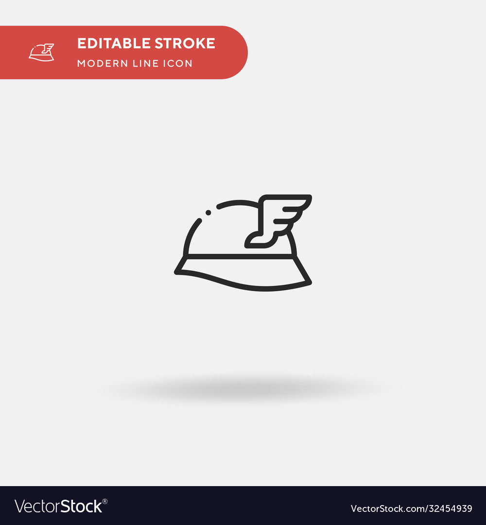 Hermes simple icon symbol vector image Hermes simple icon symbol