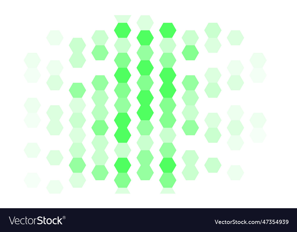 Light green pattern with colorful hexagons vector image Light green pattern with colorful hexagons