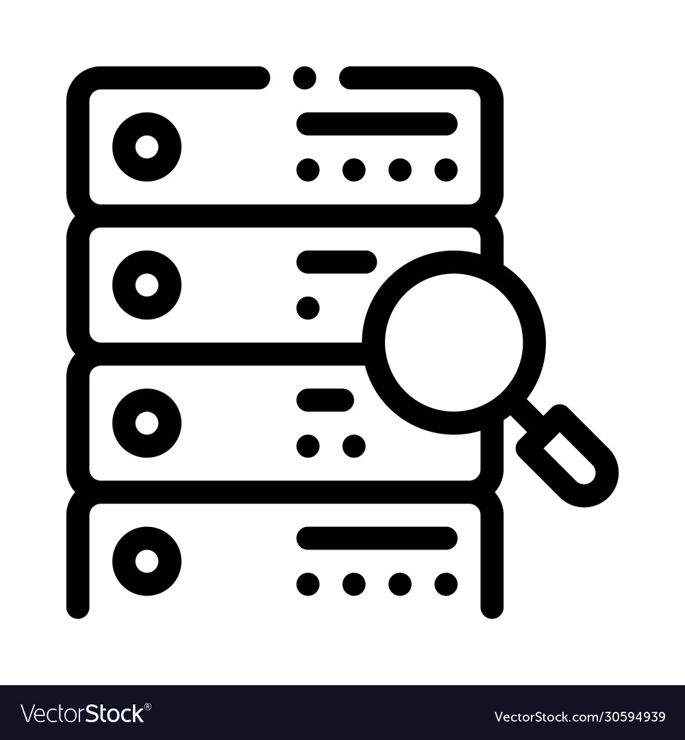 Particle research algorithm icon outline vector image Particle research algorithm icon outline