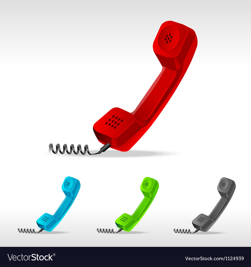 Phone receiver Royalty Free Vector Image VectorStock