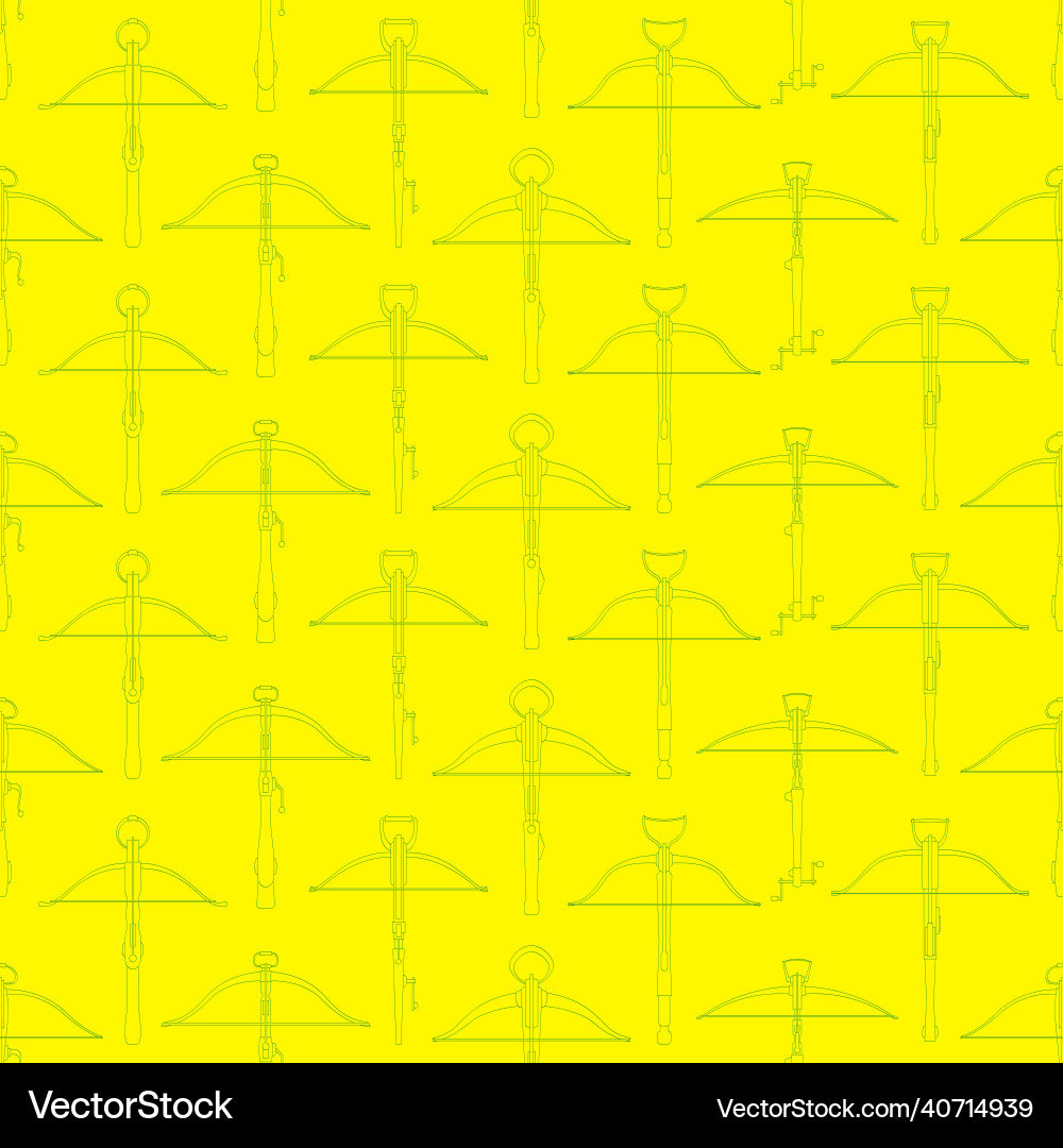 Crossbow Pattern Seamless pattern with ancient crossbows Royalty Free Vector
