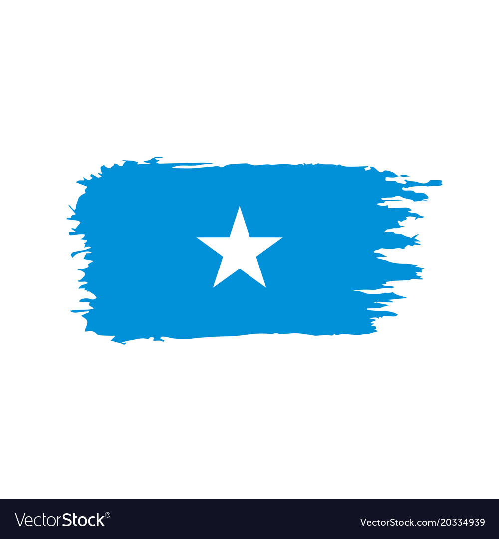 Somalia flag Royalty Free Vector Image - VectorStock