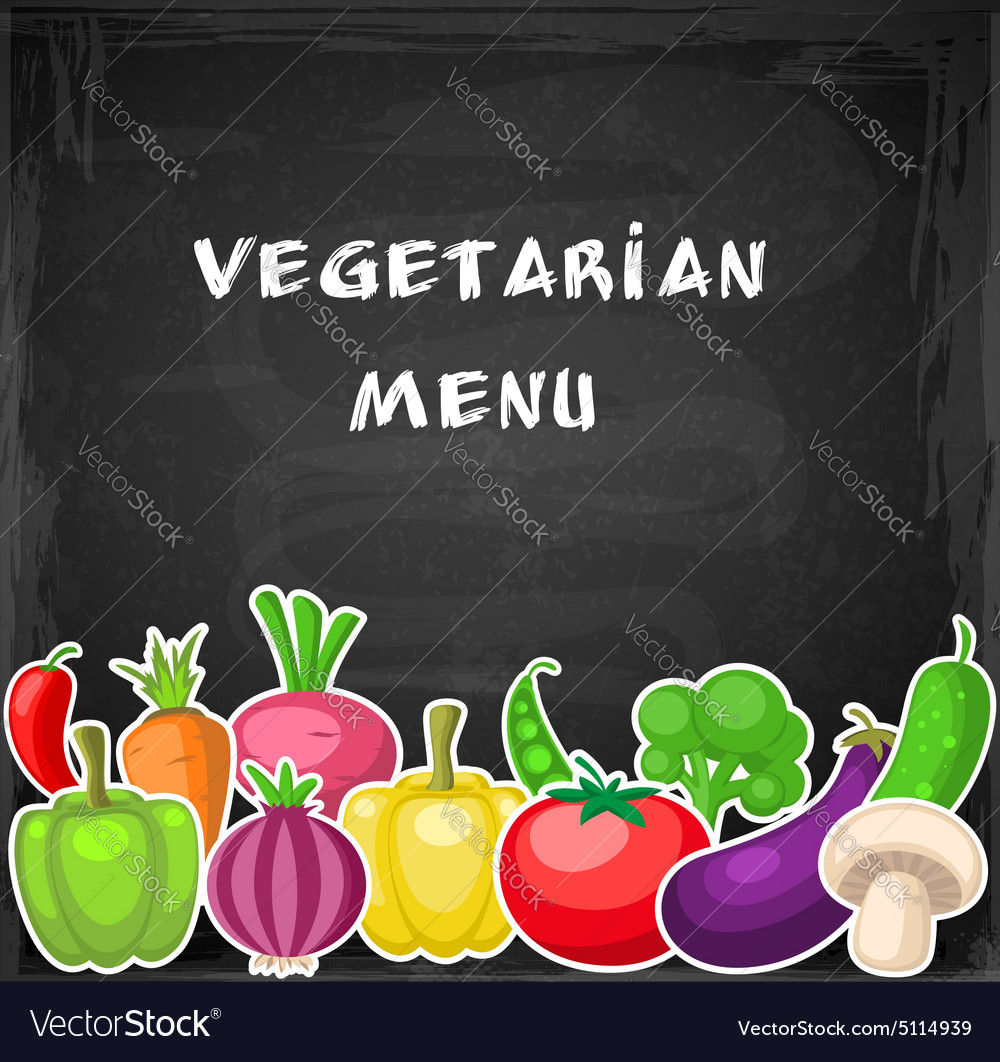 Vegetarian background with vegetables