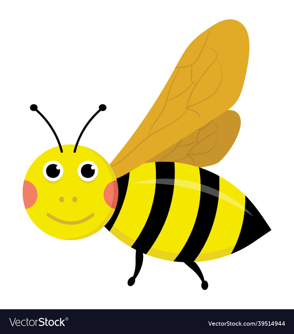 Bee drawing Royalty Free Vector Image - VectorStock Bee drawing Royalty Free Vector Image - VectorStock