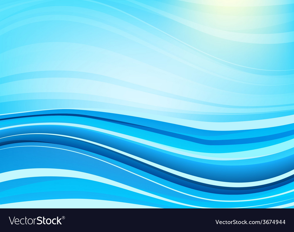 Blue and white waves background