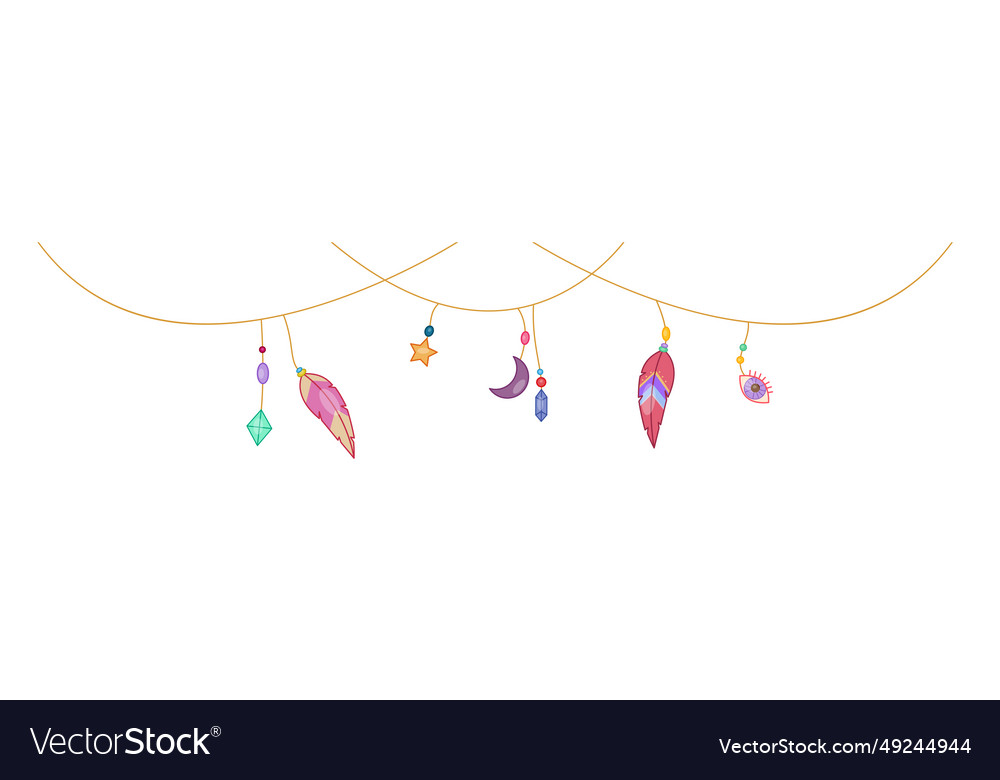 Boho style element vector image Boho style element
