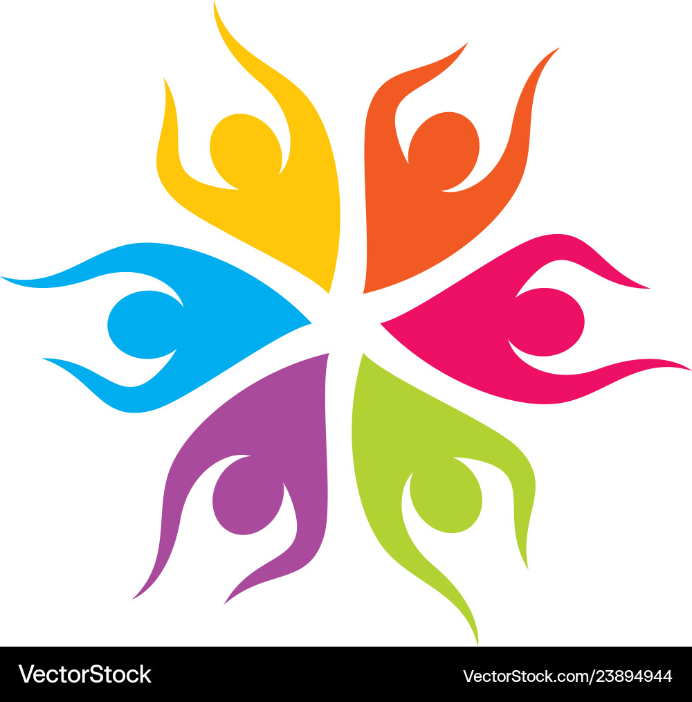 Community logo template Royalty Free Vector Image