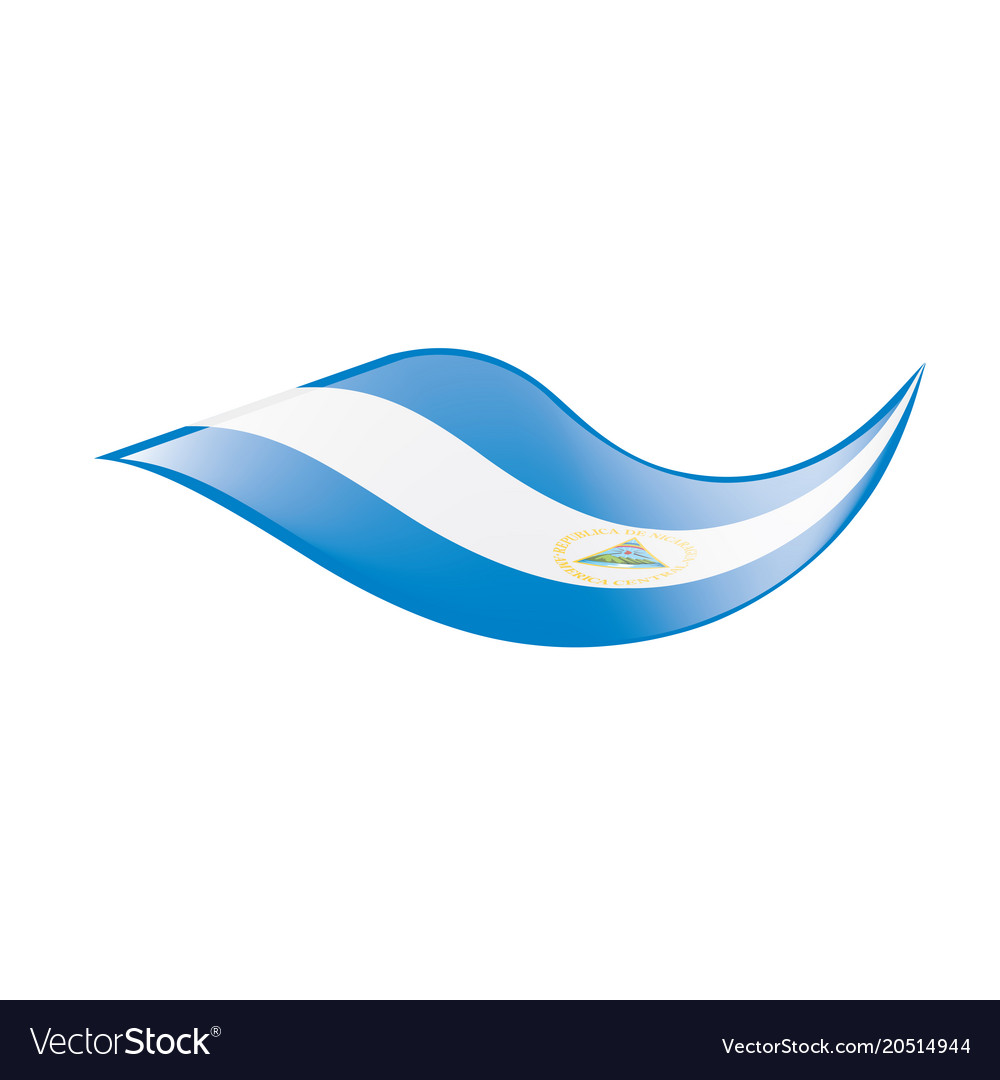 Nicaragua flag Royalty Free Vector Image - VectorStock