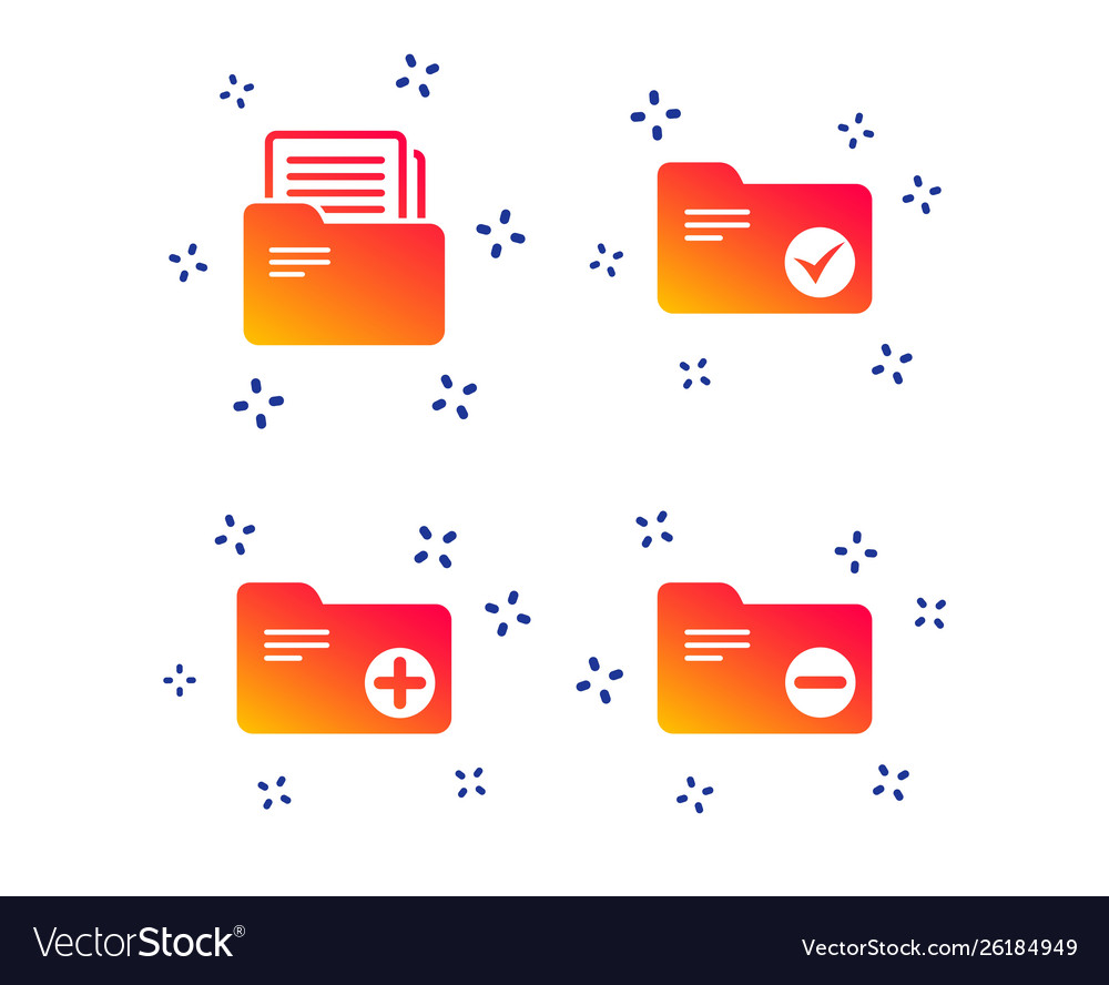 Accounting binders icons add document symbol