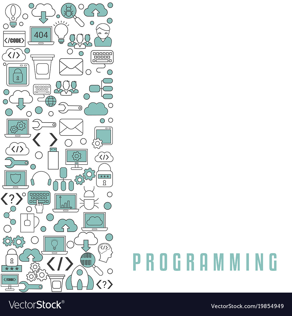 Coding and programming background Royalty Free Vector Image