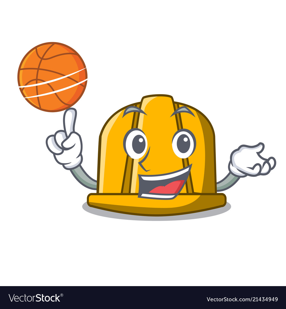 Bauarbeiter mit Basketball Helm