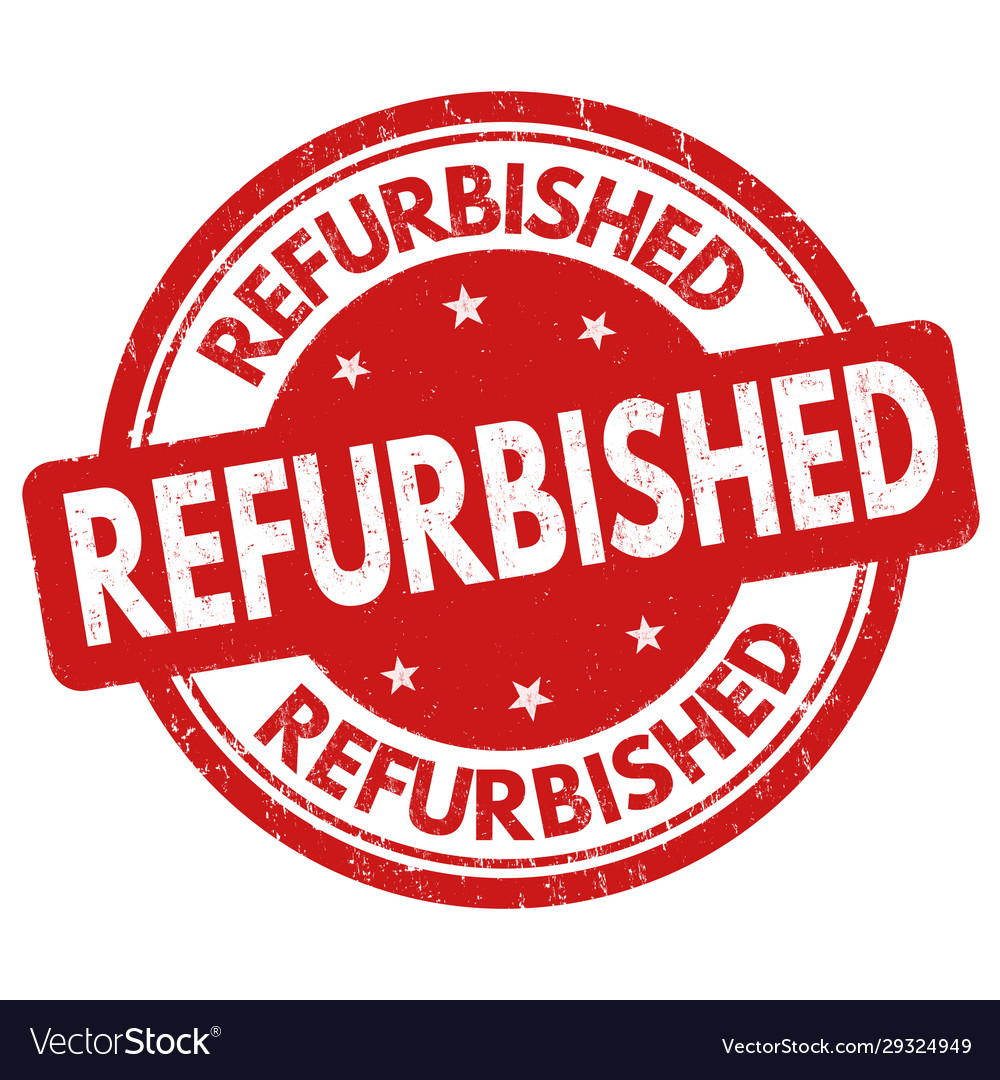 Refurbished sign or stamp Royalty Free Vector Image