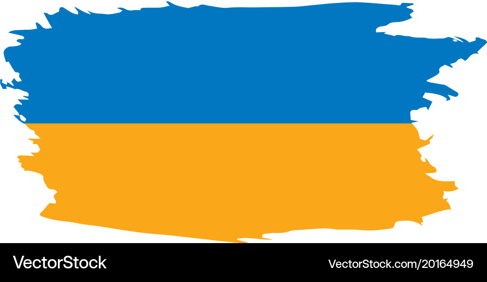Ukraine flag Royalty Free Vector Image - VectorStock