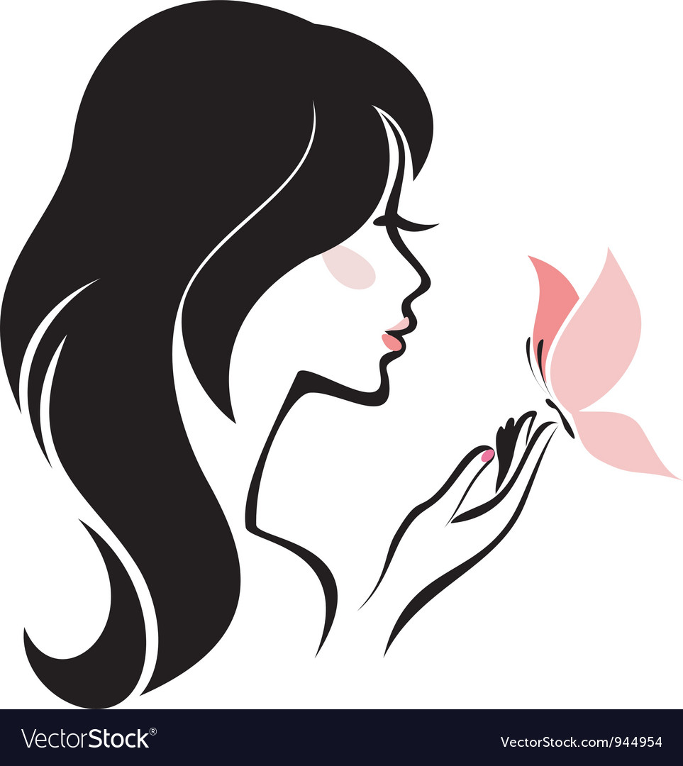 Head woman Royalty Free Vector Image - VectorStock