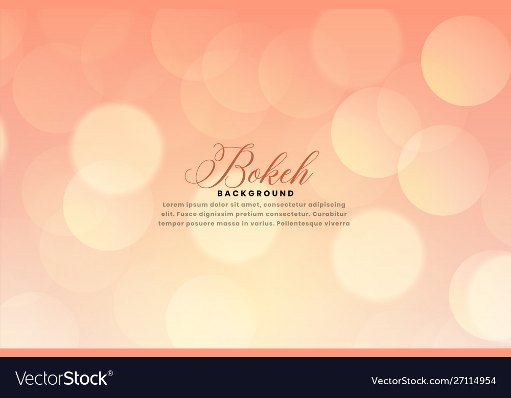 Soft blurred bokeh background design vector image Soft blurred bokeh background design