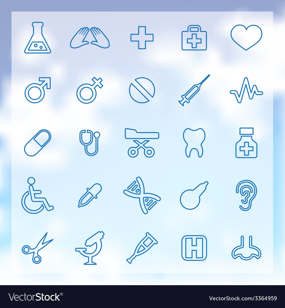 25 medical icons