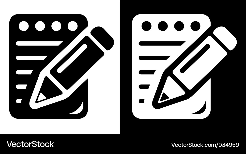 Notepad Royalty Free Vector Image - VectorStock