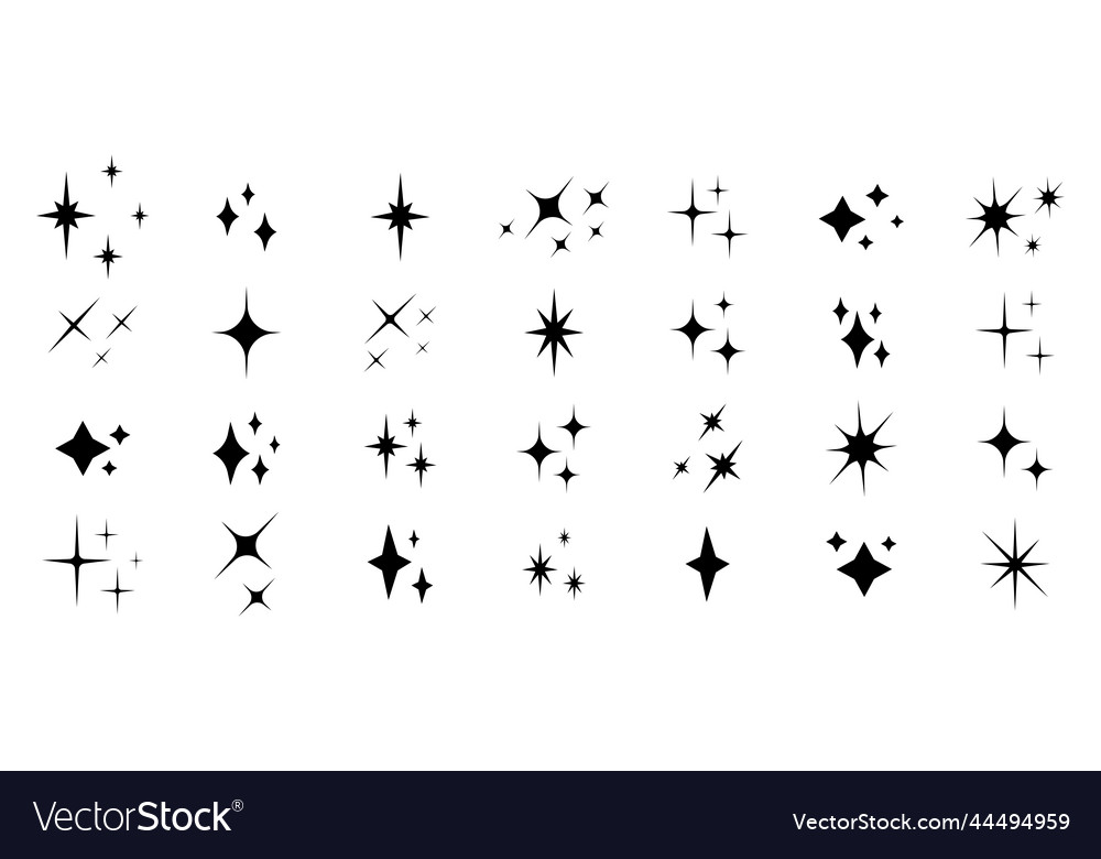 Stars icons Royalty Free Vector Image - VectorStock