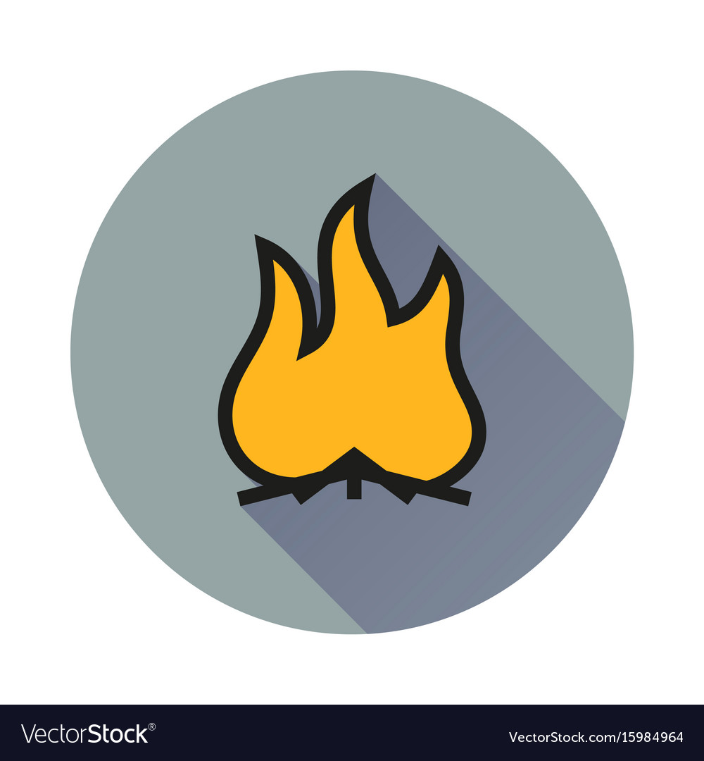 A fire icon Royalty Free Vector Image - VectorStock