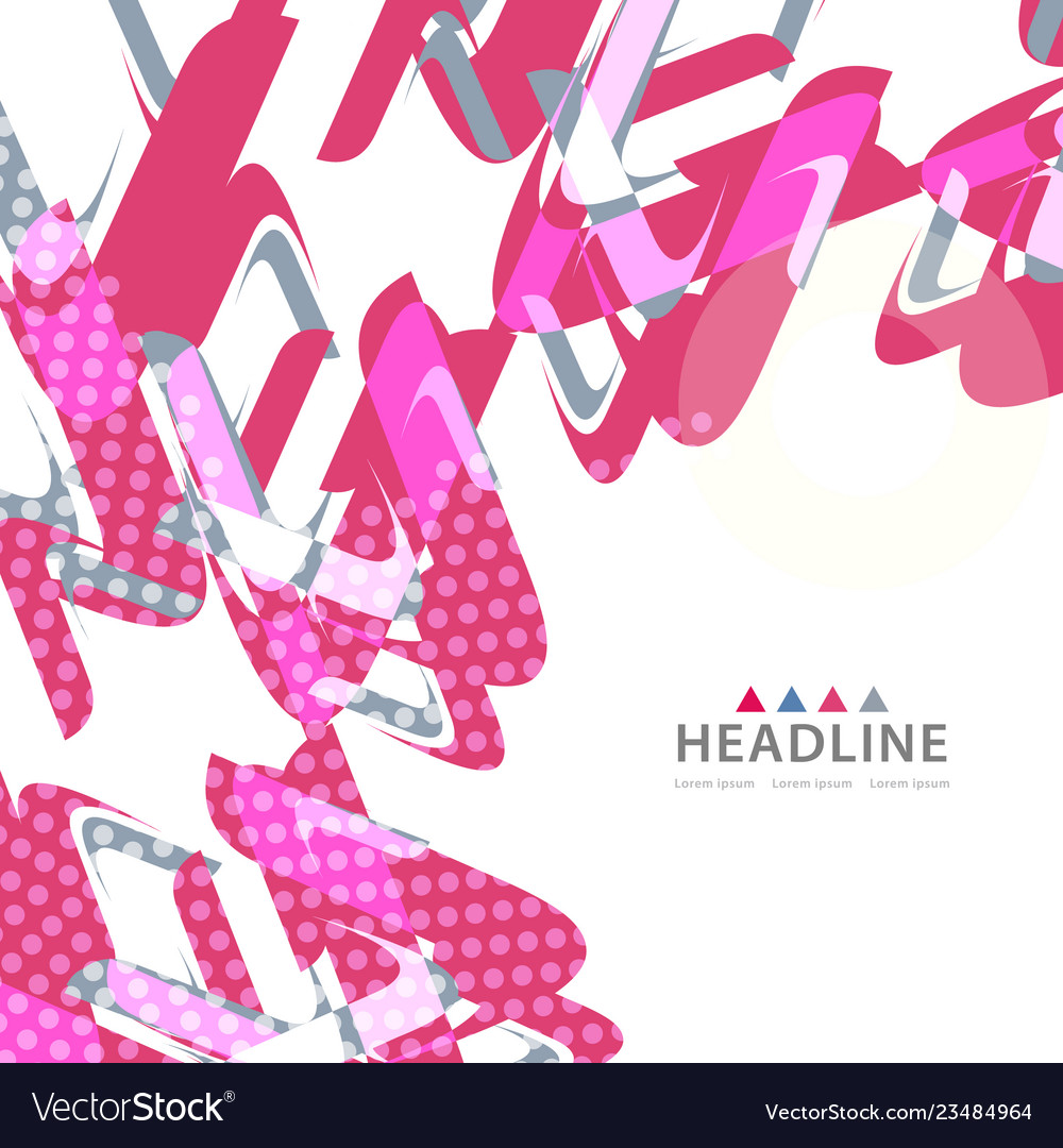 Brochure header layout template vector image Brochure header layout template