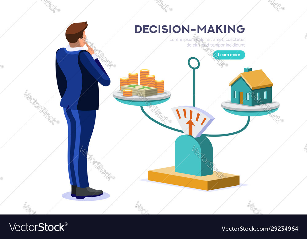 Business choice symbol vector image Business choice symbol