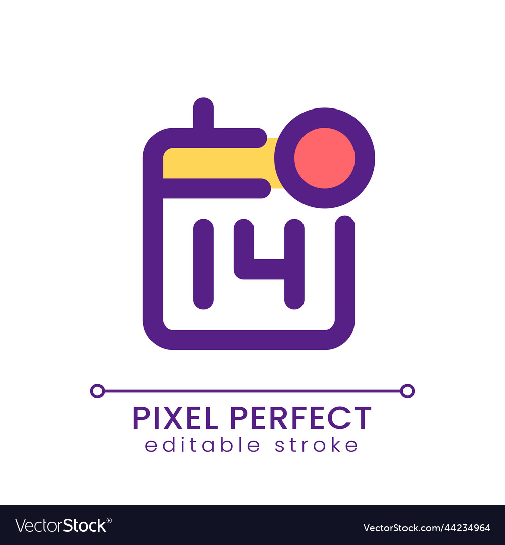 Calendar reminder pixel perfect rgb color ui icon