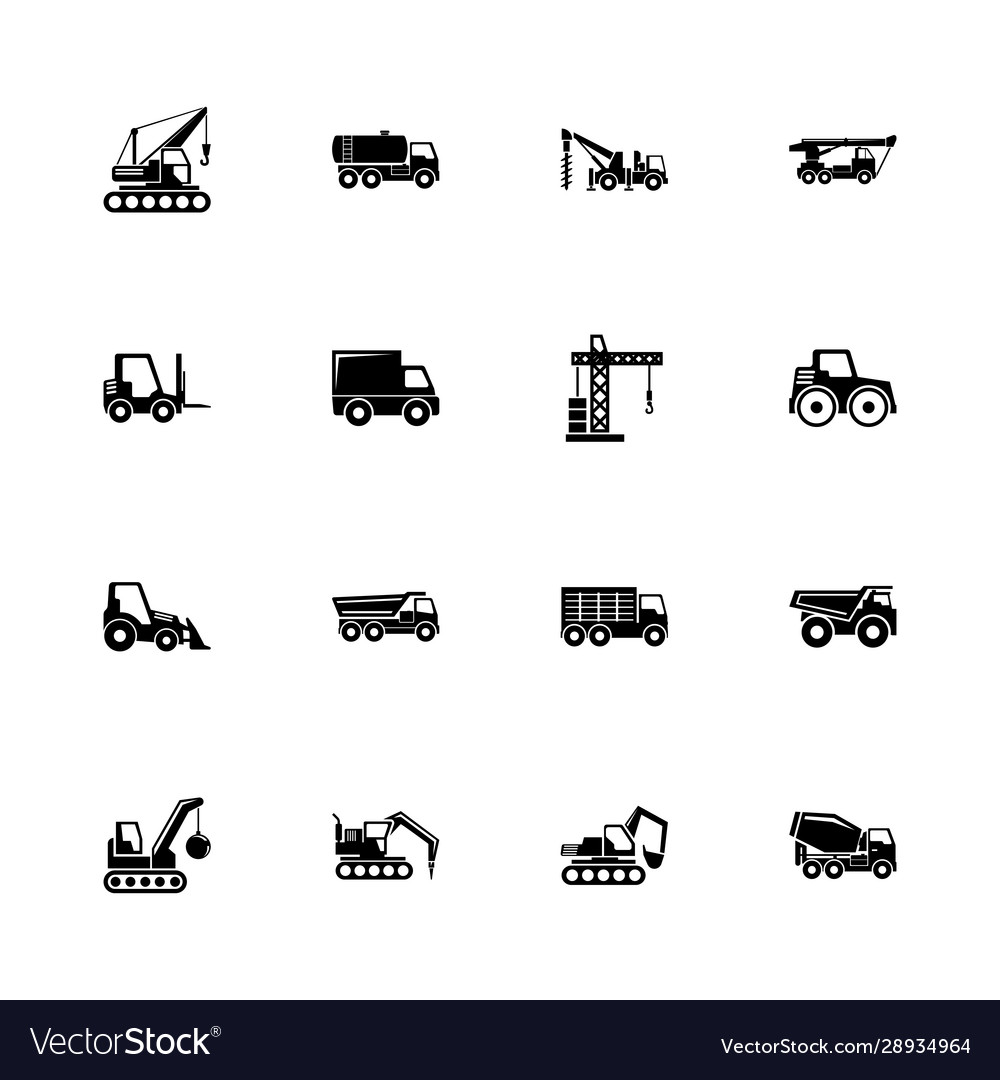 Vehicles expanded. Road Construction vehicles icon